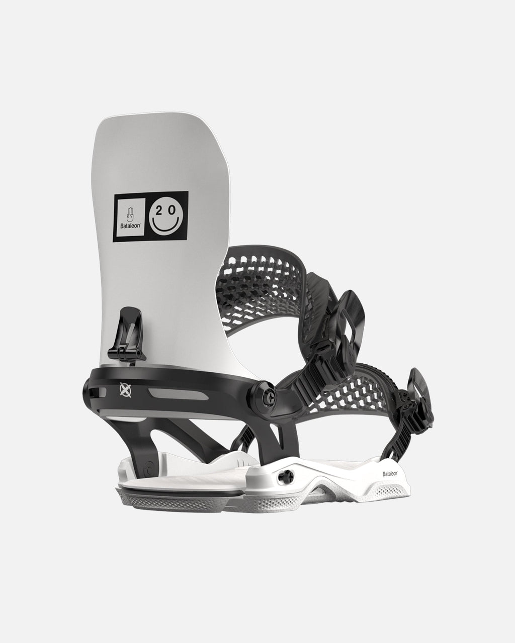 Bataleon Twenty Y Binding Asymwrap 2023-2024 white mens snowboard bindings two