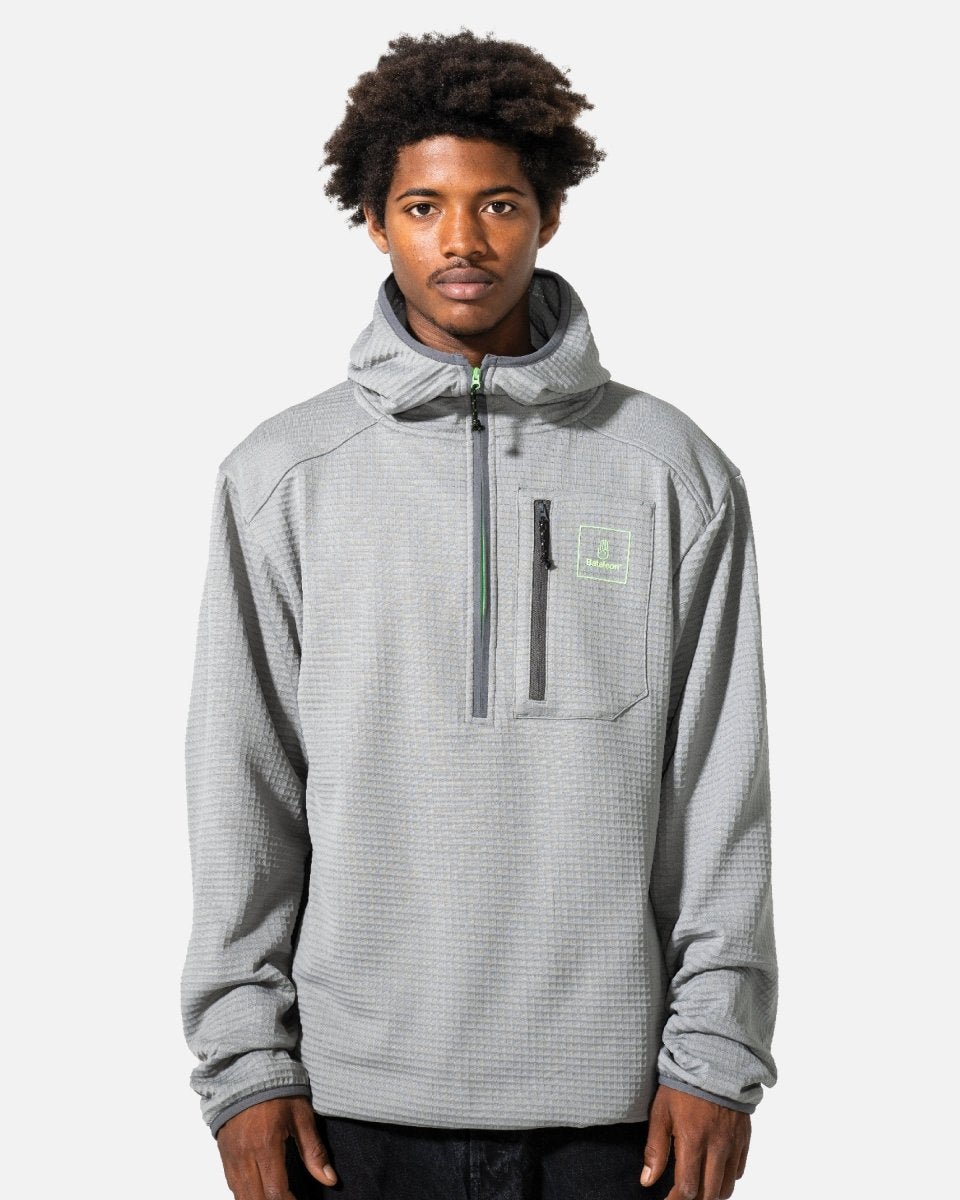 color-paloma-gray Base Hoodie 2025 | Bataleon Snowboards™ waterproof snowboarding hoodie