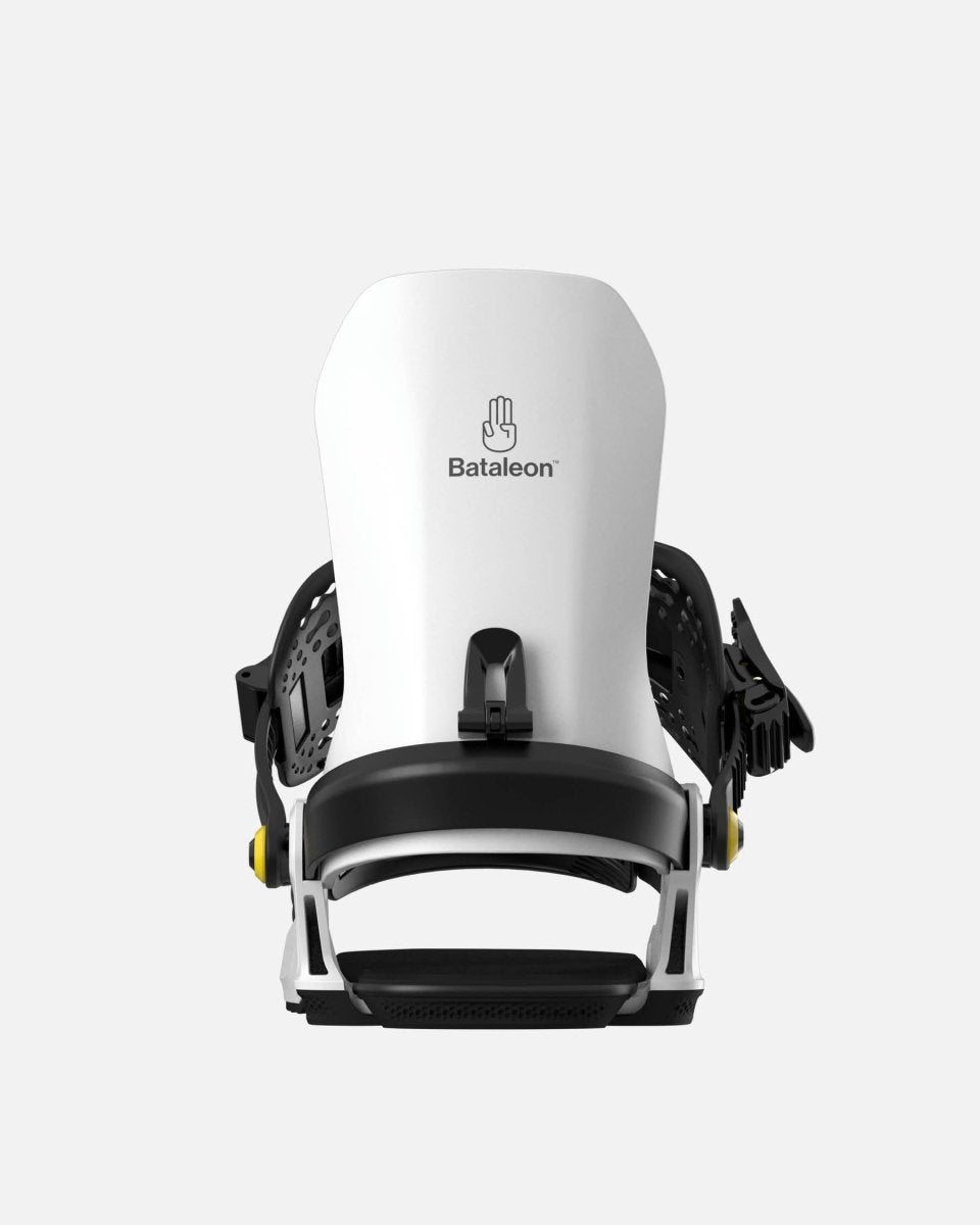 color-white Bataleon Fly 2025 best bindings for snowboard