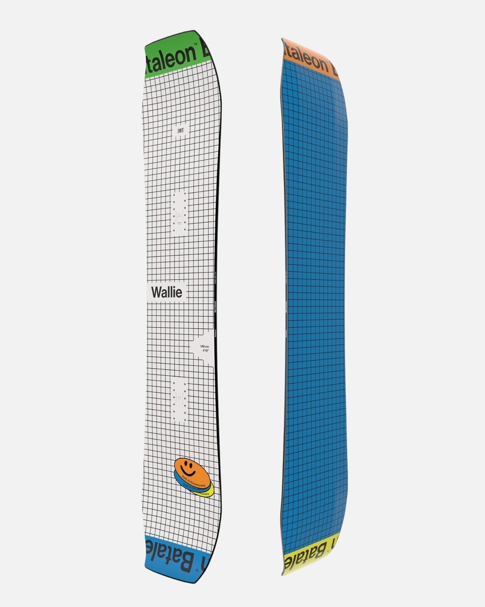 Men's snowboard sale in checkered multicolor. Wallie 2025 | Bataleon Snowboards™ 2025.