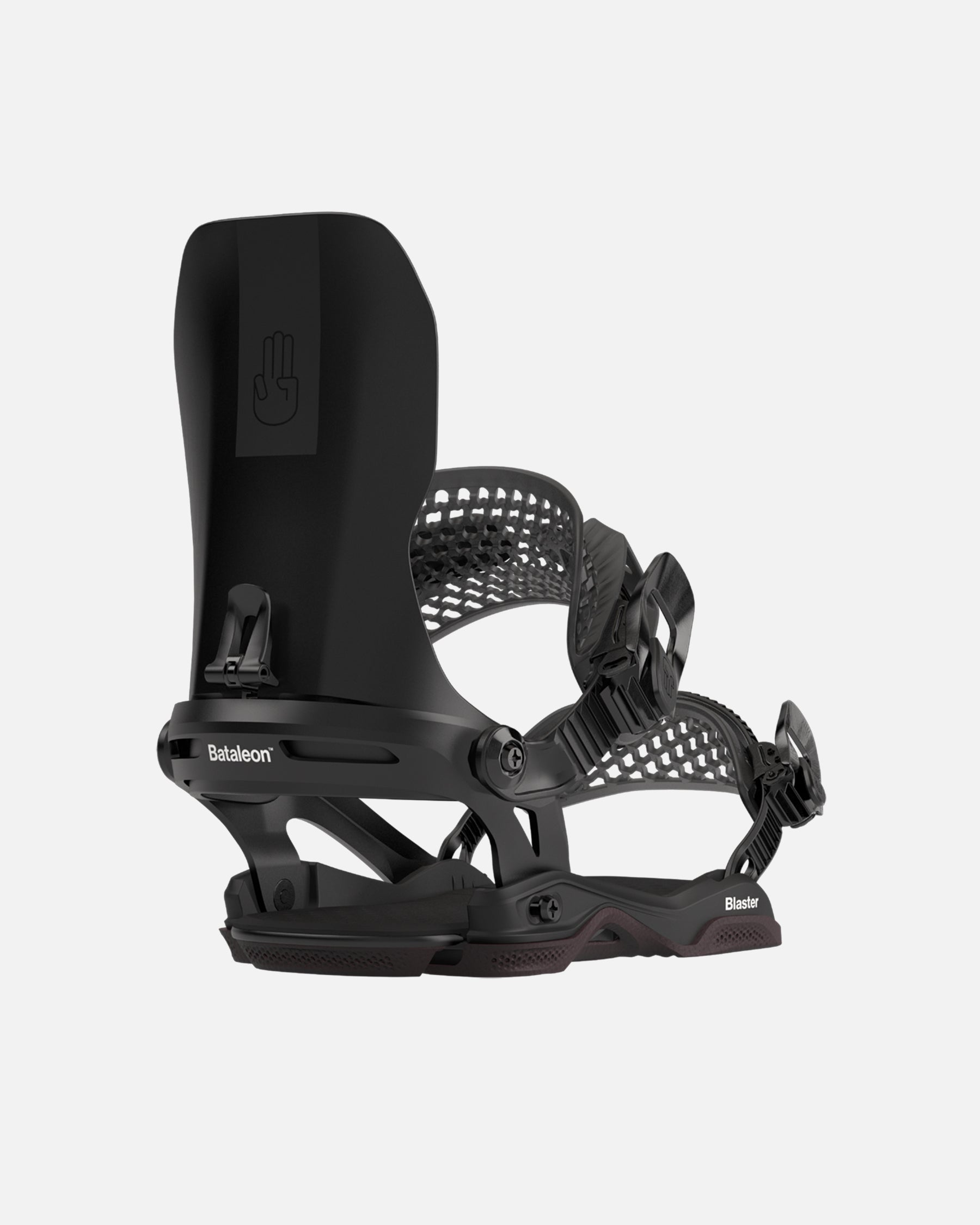 Bataleon blaster Asymwrap 2023-2024 black mens snowboard bindings two