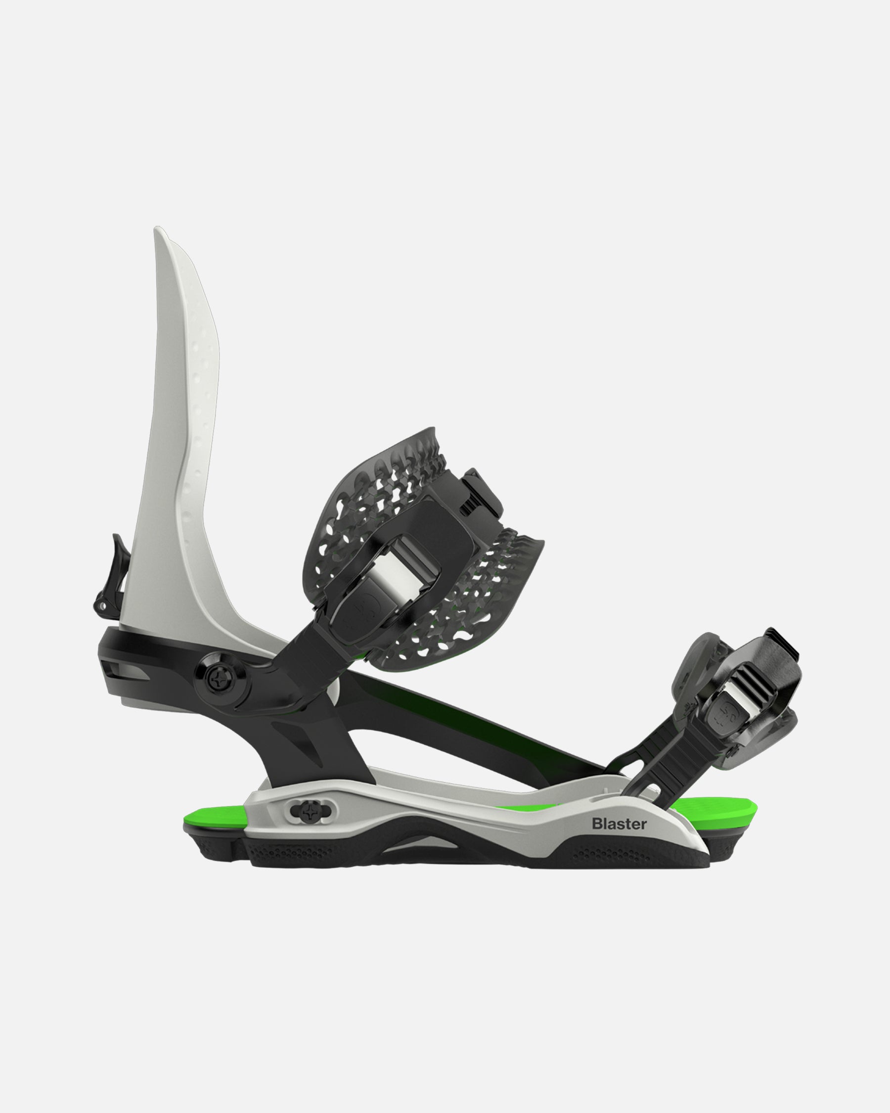 Bataleon blaster Asymwrap 2023-2024 glacier gray neon green mens snowboard bindings five