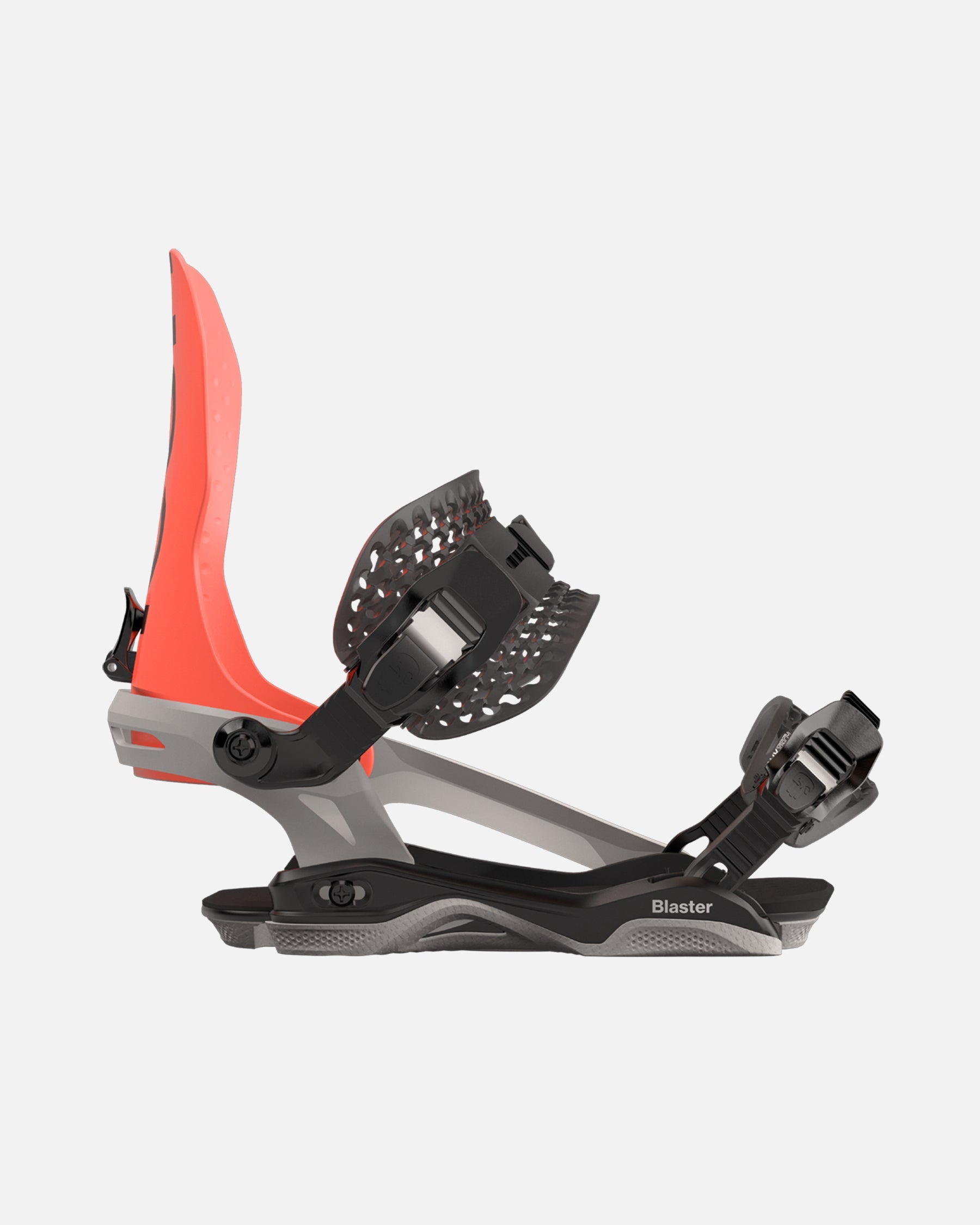Bataleon blaster Asymwrap 2023-2024 neon red glacier gray mens snowboard bindings five
