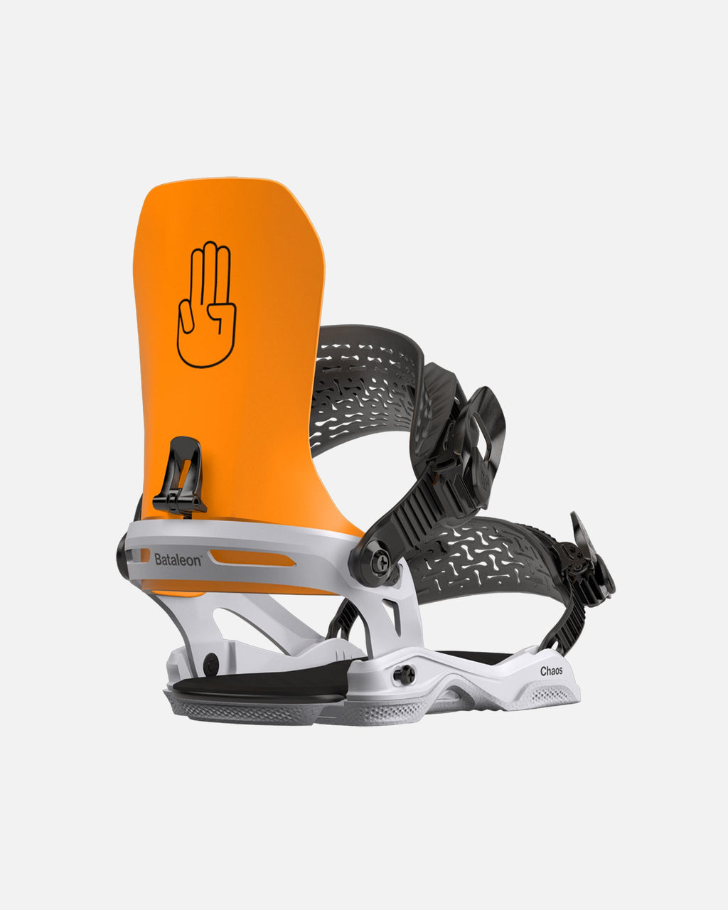 Bataleon chaos Asymwrap 2023-2024 neon orange glacier gray mens snowboard bindings two