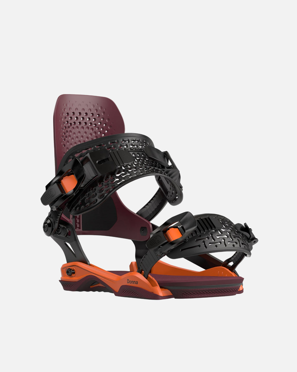 Bataleon donna Asymwrap 2023-2024 ruby wine womens snowboard bindings three