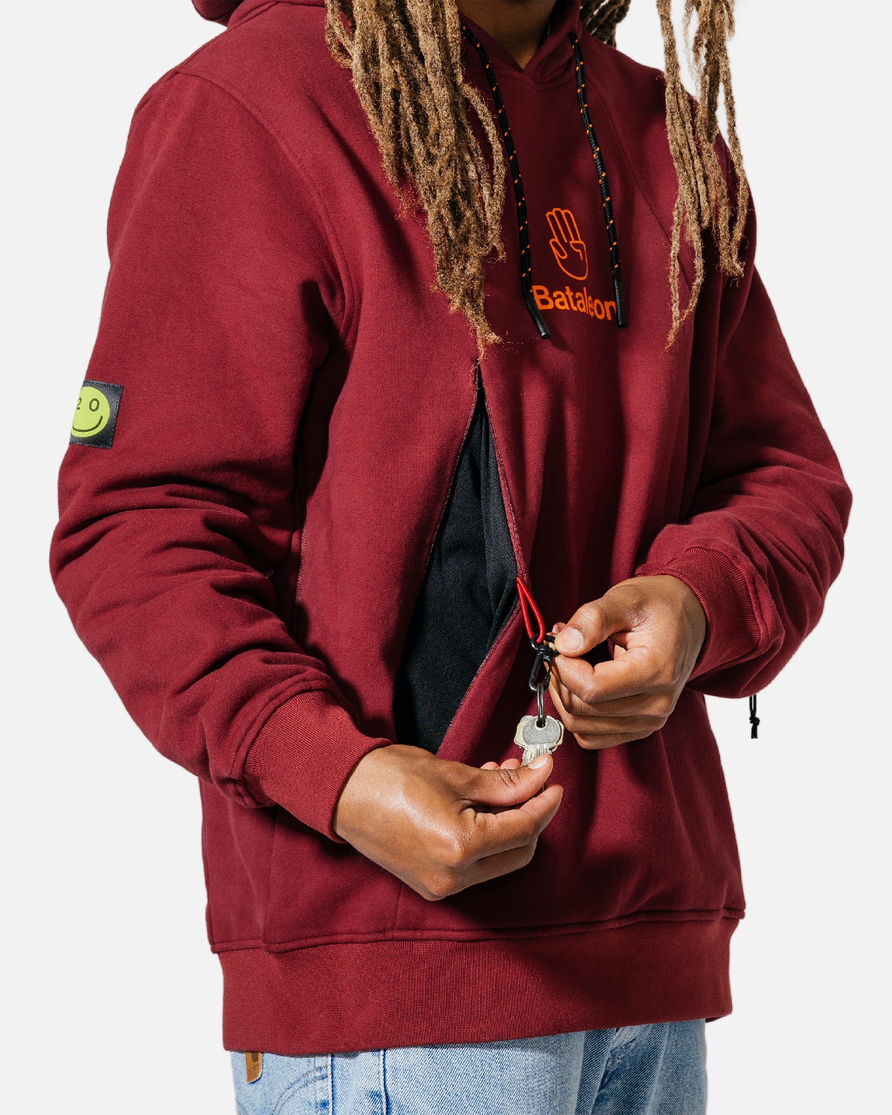 Bataleon snowproof delta hoodie 2023-2024 ruby wine apparel six