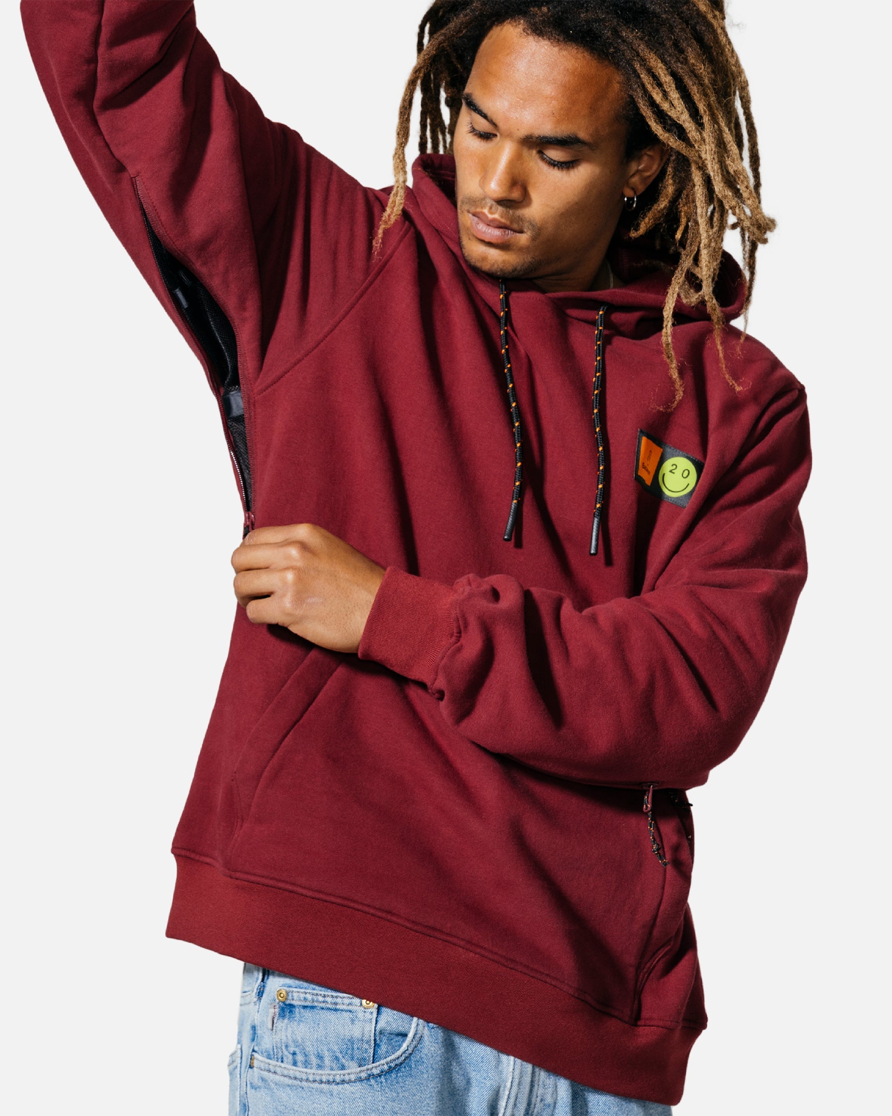 Bataleon snowproof hoodie 2023-2024 ruby wine apparel five
