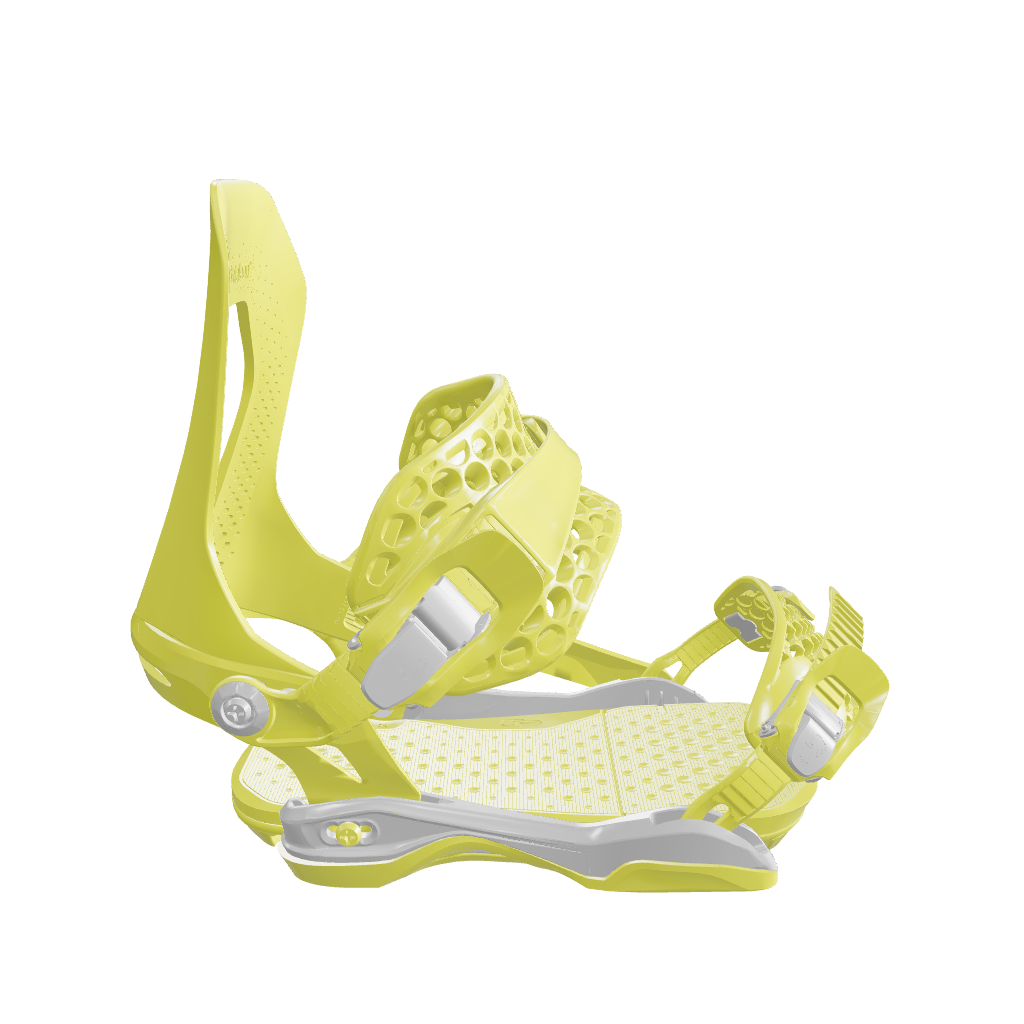 Men's snowboard bindings in black. Atom 2025 | Bataleon Snowboards™ 2025.