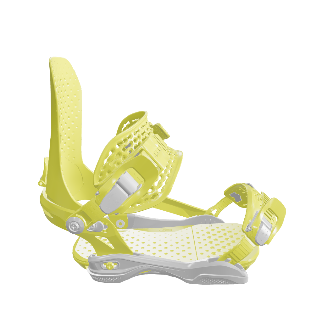 Men's snowboard bindings in black. Chaos Asymwrap 2025-Bataleon-Snowboards™ 2025.