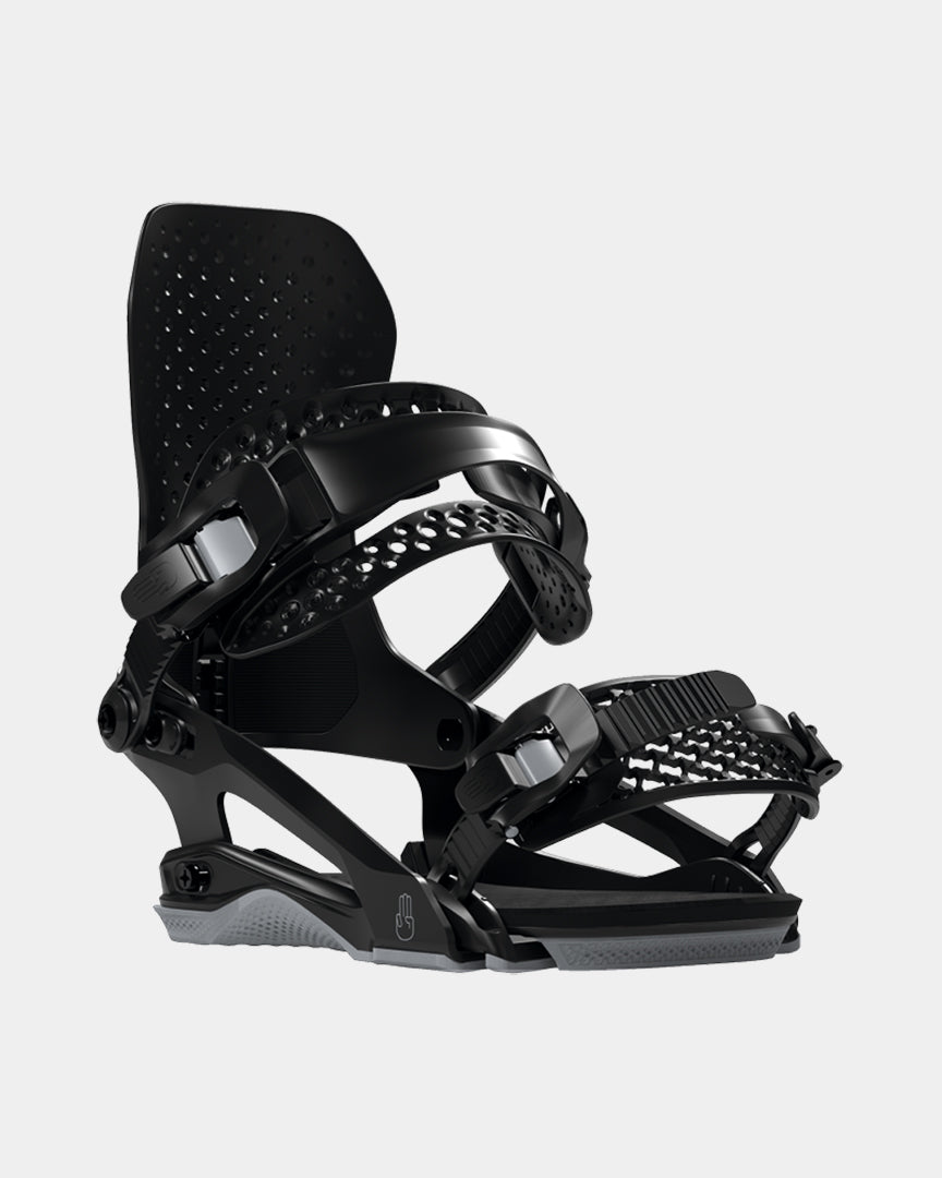 Black snowboard bindings 2021-2022