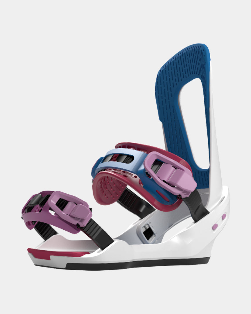 Camel toe snowboard bindings