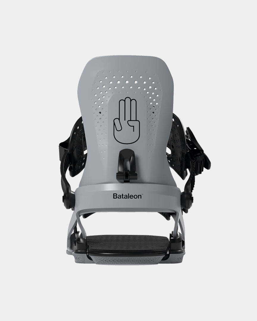 chaos bindings are grey mens snowboard bindings